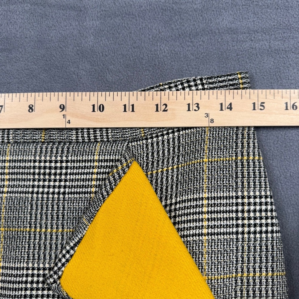 New York & Company Plaid Ruffle Mermaid Flare Skirt Grunge Y2K Academia Size 6 - Picture 9 of 13